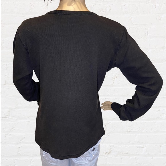 Next Level Apparel Waffle Knit Long-Sleeved Black Shirt "New Mexico" Size XL VGC - Picture 3 of 4